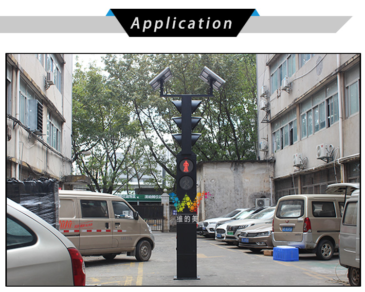 solar powered Integrated led traffic light_07