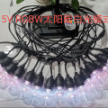 5V RGBW 15-head solar string light