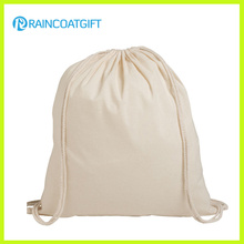 Custom Made New Design Eco Cotton Mochila Drawstring Bag