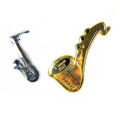 Musical Instruments Lapel Pins With Bronze Plating