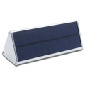 Solar Wall Lights Alumbrado de aluminio al aire libre 48 LED microondas sensor de radar Lámparas de ahorro de energía de ahorro de energía para el jardín