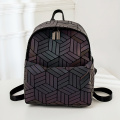 Geometric laser cut luminous women bag big capacity travel school bag for teenage girls