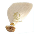 Blonde U-tip pre-bonded fusion human hair extensions