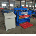 Steel tile double layer roof roll forming machine