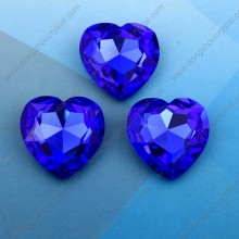 Corazón cristal lujo diamantes piedras perlas para joyas