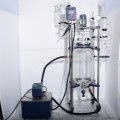 Stainless steel frame chemical vacuum 150l glass reactor