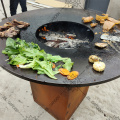 Corten Steel Garden FirePlace Fire Pit et BBQ