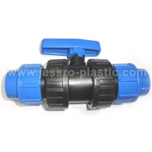 PP COMPRESSION DOUBLE UNION VALVE