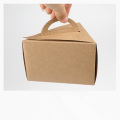 Plain Design Kraft Paper Take Away Food Container