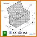 2015 heißer verkauf PVC beschichtete gabion drahtgeflecht box, galvanisierte gabion box