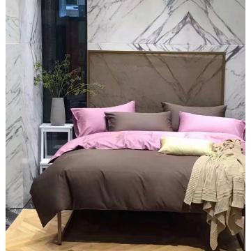 Conjunto de folhas de cama de luxo egípcio com capa de edredão e capa de travesseiro
