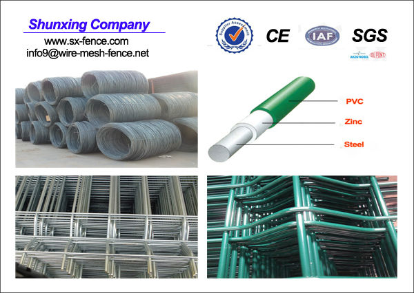 PVC coated of wire mesh fence