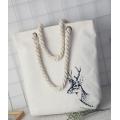 Summer White Canvas Handbag Fashion Fresh color Printing Lady Girls Handbags Shoulder Bag Casual Bolsa Shopping Bags