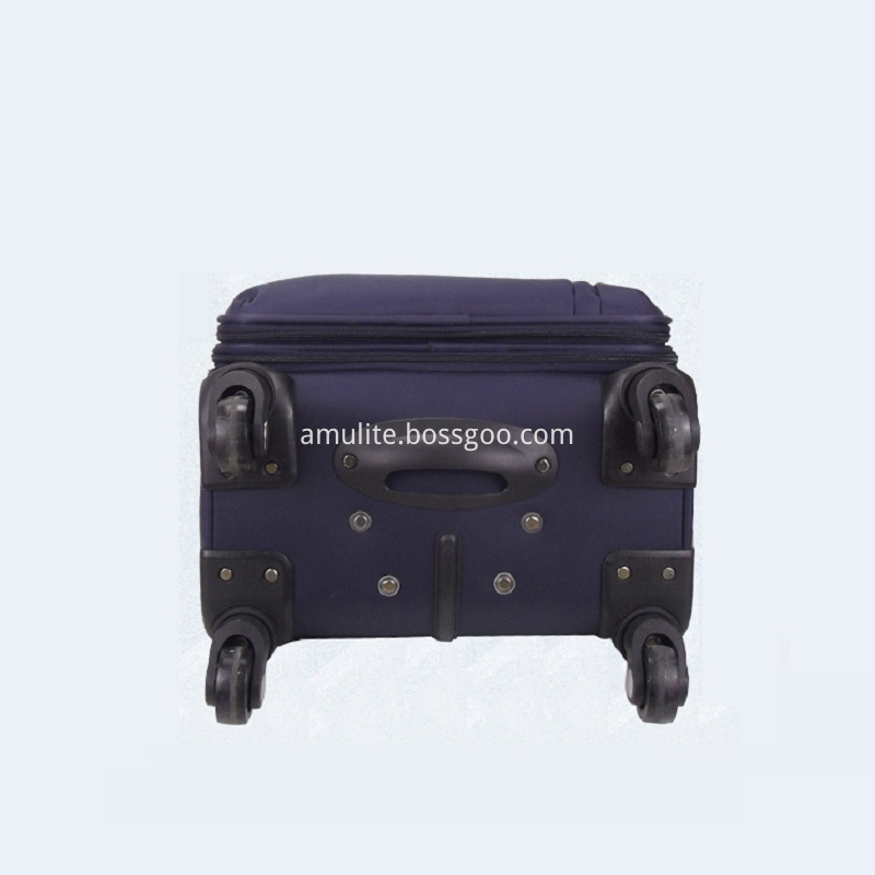 Soft nylon luggage trolley bag