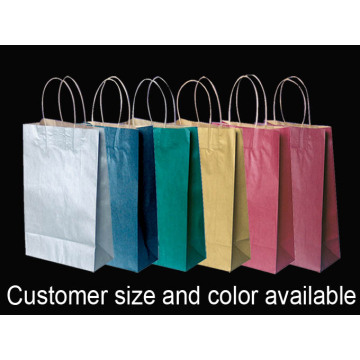Color Kraft Paper Full Printing Handbag