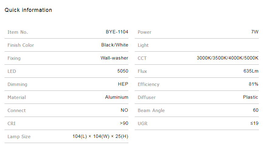 Product Specification