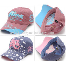 Distressed washed embroidery fashion cotton sports cap