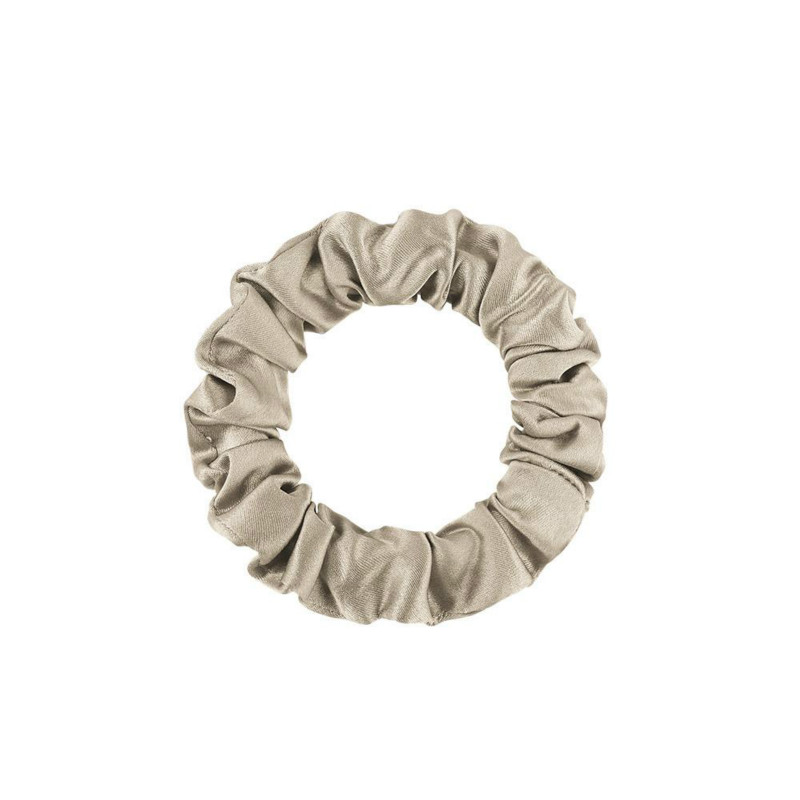 Coffee Silk Scrunchy 