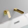 Wall Brushed Gold Tub Faucet Bathroom Faucet