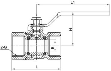 Female Lever Brass Gas Ball Valve