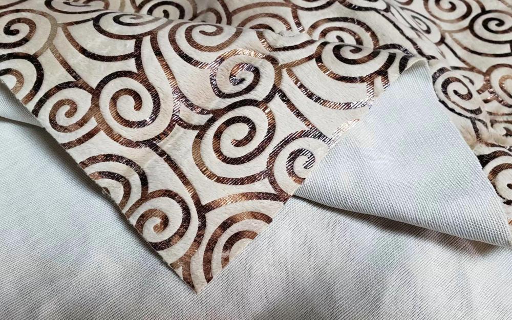 Foil Velvet Fabric Back A Foil Velvet Fabric Back A