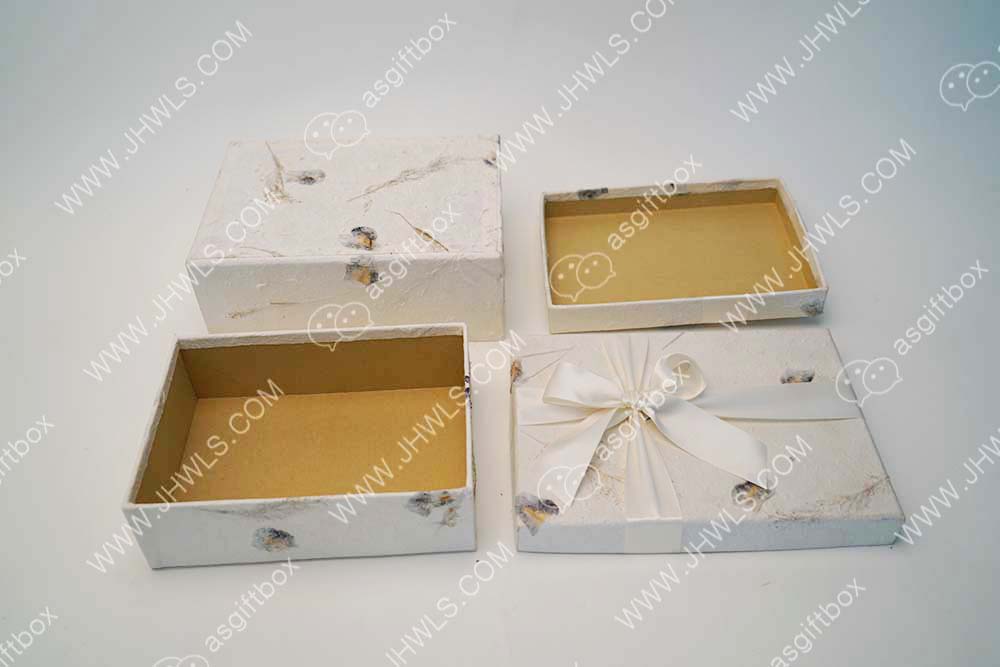 Natural Handmade Paper Gift Box