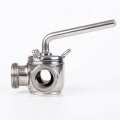 Sanitary Stainless Steel Valve Manual Threaded Plug Valve