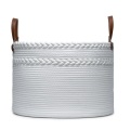 Dual Braided Cotton Rope Laundry Storage Basket