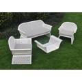 Conjunto de jardim ao ar livre de 4 lugares com cube design