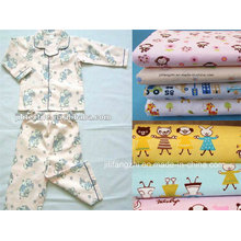 Cotton Flannel Fabric for Babywear, Various Kinds of Designs