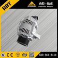 Peças de reposição de escavadeira Komatsu alternador komatsu PC200-7 600-861-3410