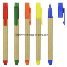 Multifuncional Eco-Friendly Paper Ball Pen com caneta (LT-C815)