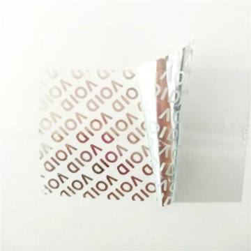 Aluminum Metalized Adhesive VOID Label Sticker