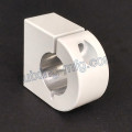 Extrusion en aluminium Usinage CNC Collier en aluminium avec poudrage en poudre Blanc