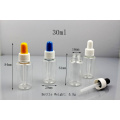 Venta al por mayor 30ml botella Clear Dropper