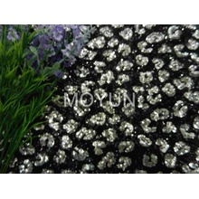 POLY MESH AVEC 3 MM + 3 MM SEQUIN EMBD 50/52 "