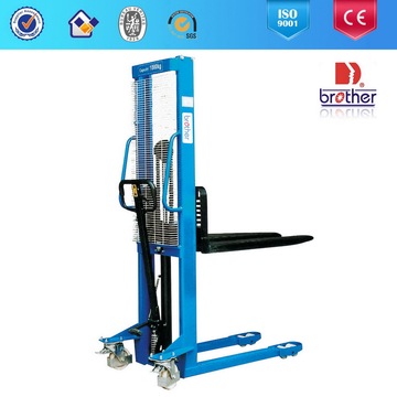 2014 Brother Cty Serie 1 Ton Carretilla Elevadora Hidráulica Pallet Stacker