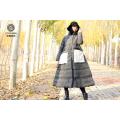 White goose women thickened knee down coat