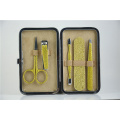 manicure set tools leather box