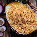 Top Quality Cheap Price Export Stand Fried Onion Crispy Fried Shallot Myanmar Onion Material