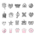 DIY Pendants and Charms Bracelet Making Kit 63pcs