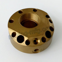 CNC de OEM que gira o corpo de bronze de usinagem para o equipamento industrial