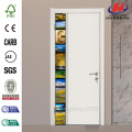 JHK-F01  Polish Pressed Solid Wooden Frame Interior Door