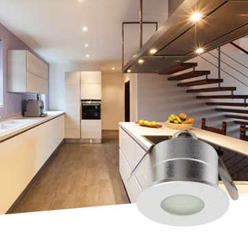 LED Spotlight trimless Round Aluminium 2W eingebrauchtes Downlight