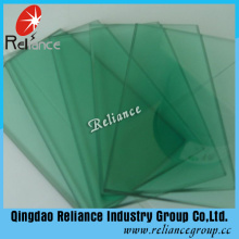 F-color verde de alta calidad de vidrio teñido certificar por SGS
