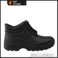 One-Piece Black PVC Ankle Safety Rain Boot (SN5130)