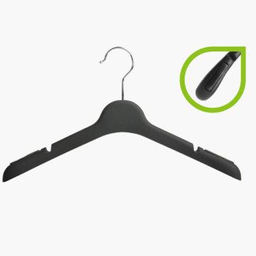 Pearlized plastic women clothes hangers