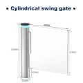 Wide Channel Cylindrical Swing Gate