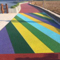 Carretera de resina colorida de la comunidad