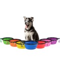 Portable colorful personalized silicone water food bowls